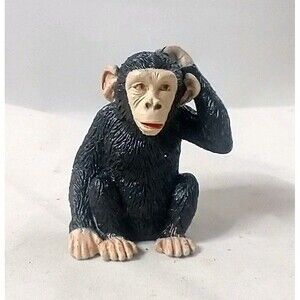Yowie Chimp Chimpanzee Animal Mini Figure Figurine Collectible Toy EUC